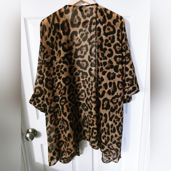 Women's Heimish Sheer Leopard Cover up Sz M/L - Picture 4 of 4